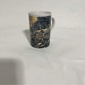 Thomas Kinkade “Holiday at Springs Gate”Scenery Coffee Mug 2008 Microwave Safe